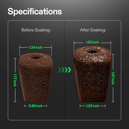 VIVOSUN Seed Rooter, Plant Starter Plugs, 40 Cubes - size: 1.53 x 1.02 x 1.97 inches