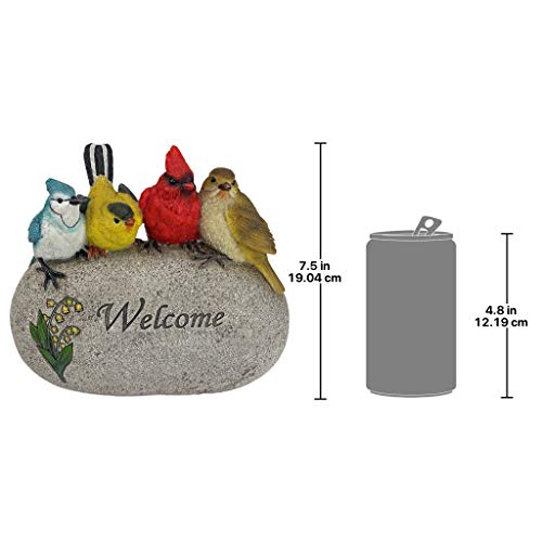 Design Toscano Birdy Welcome Garden Stone Statue: Medium - size: Medium