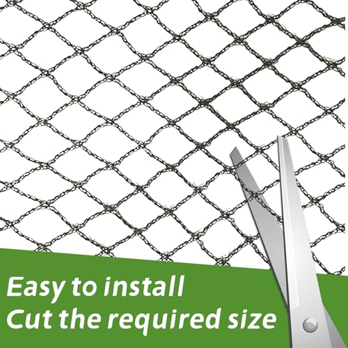 Heavy Duty Bird Netting - 0.6" Mesh UV Resistant 15FT*35FT - size: 15*35ft-0.6in Mesh