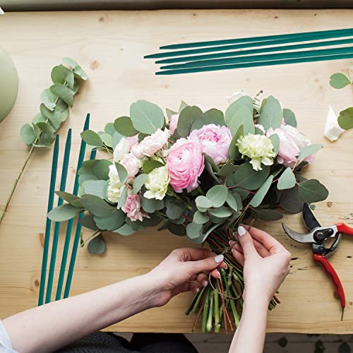 GAGINANG Green Bamboo Plant Stakes, 25 Pcs 18 Inches Floral Support Sticks - size: 18 inch Pack of 25