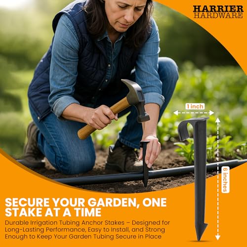 Harrier Hardware 1/2" Irrigation Tubing Anchor Stakes 32-Pack