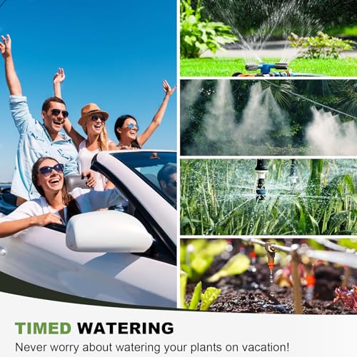 Water Timer for Outdoor Garden Hose, Sprinkler Timer for Garden - style: 2 Outlet