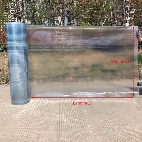 Polycarbonate Roofing Sheet, 2x6.56FT Clear Greenhouse Panels - size: 2x6.56FT