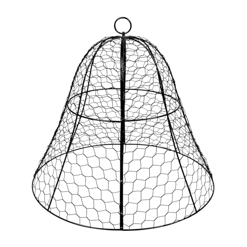Drip Depot Chicken Wire Plant Cloche - Size : 13.75" H x 15.75" W - size: Size 13.75" H x 15.75" W