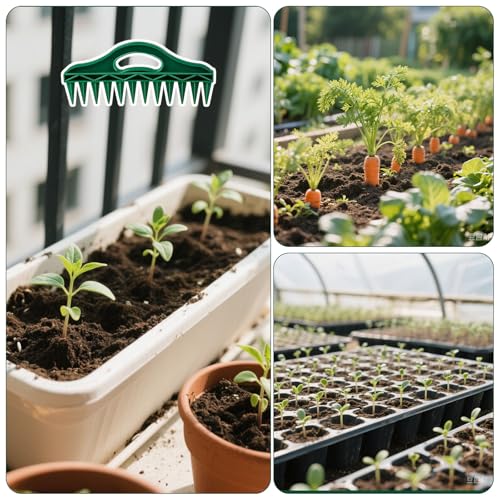 12 Hole Seed Dibber Seed Spacing Tool, Vegetable Seed Planter Tool