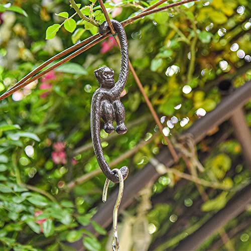 Sungmor Cast Iron Plant Hangers, 2PC 7.9 Inches Monkey Hooks - color: Monkey Hooks - 2pcs