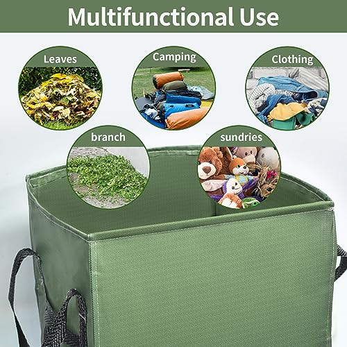 Yard Waste Bags, Reusable Foldable Garden Leaf Bag Lawn Bags