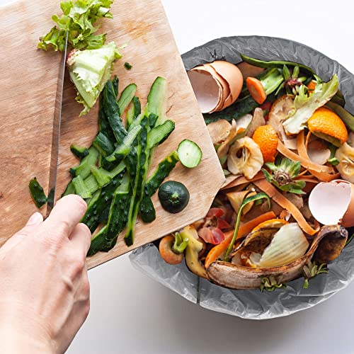 Compostable Trash Bags 4 Gallon, Small Compost Bags for Countertop Bin and Kitchen Food Scrap Waste, US BPI ASTM D6400 Certified, Extra Strong and Leakproof, Unscented, 200 Count - size: 1 Count (Pack of 200)