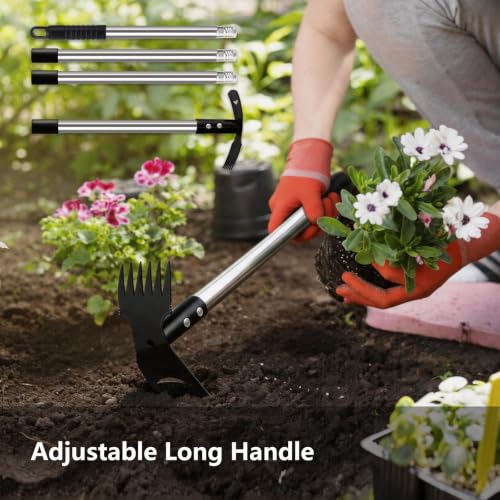 Mitclear Weed Puller Tool with Long Handle(58IN) for Garden Yard