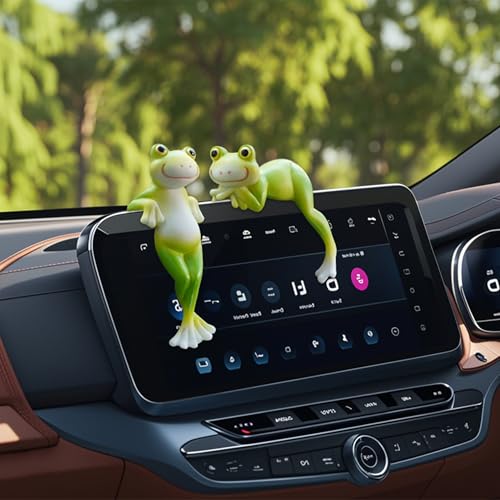 2PCS Frog Figurines Plant Pot Hugger Garden Statue Decor - style: Frog2