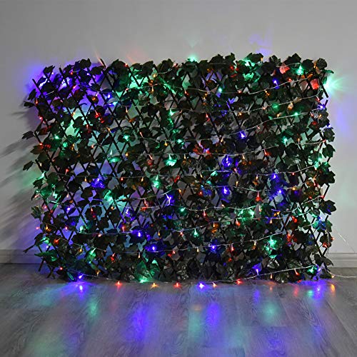 Expandable Privacy Fence Screen for Balcony Patio Outdoor Porch - color: Dark Green
