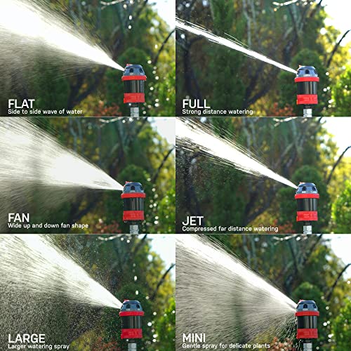 Eden 94156 PRO Metal Telescoping Tripod Adjustable 6-Pattern Mobile Rotary Gear Drive Garden Sprinkler for Yard W/Premium Quick Connect Starter Set - style: Telescoping Metal Tripod