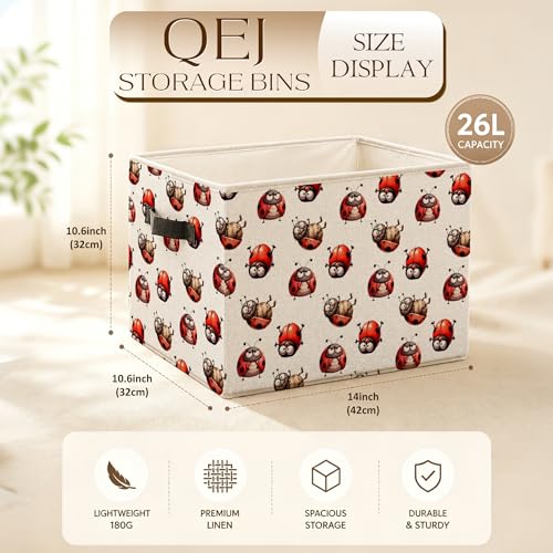 Funny Ladybug Storage Basket Bin - color: Zoon Lady cute