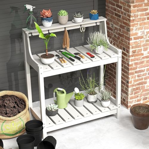 Potting Table–Storage,Workstation - color: White