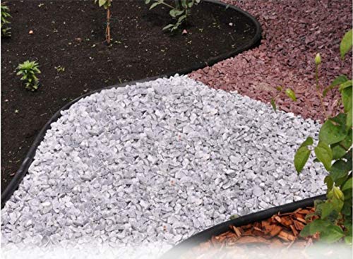 Vodaland 4 Inch Edging for Landscaping and Flower Beds - Garden Edging Border System (Black)