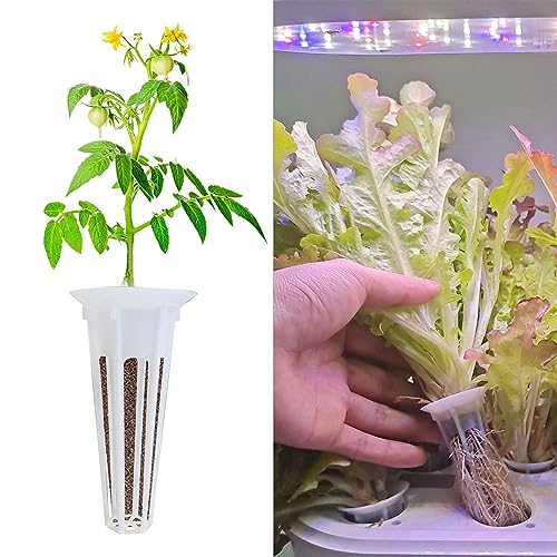 20 PCS Replacement Grow Baskets and Grow Domes Compatible with Aero Garden, Hydroponics Garden Accessories Basket Set,Plant Growing Container with Transparent Insulation Domes.