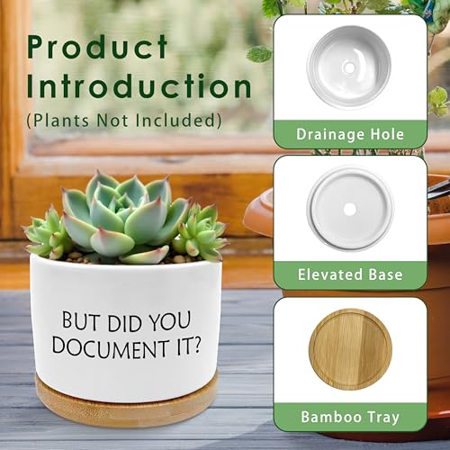 But Did You Document It Funny Plant Pots Succulent Planters - color: Style a -S