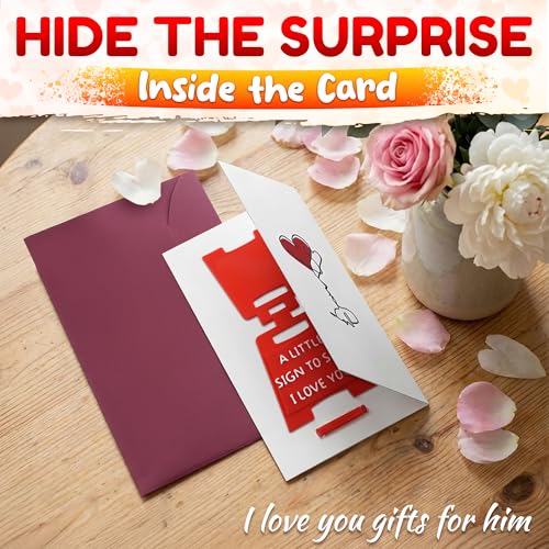 A Little Sign to Say I Love You, 3D Design, Card & Envelope Included - color: Mini Love Sign