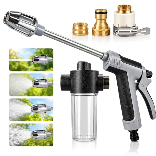2026 Portable High Pressure Hose Nozzle with Foam Cannon