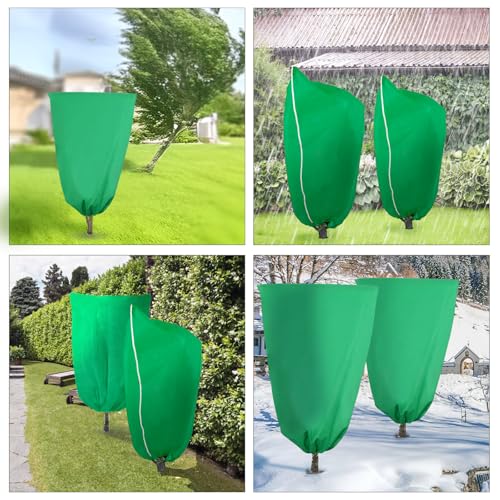 Ideal Swan 4 Pack Plant Covers Freeze Protection for Winter Plant Cover