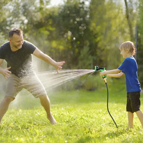 Garden Hose 50 FT,Non-Expanding,10 Functional Nozzles,Garden Hose Anti-Kink - size: 50ft