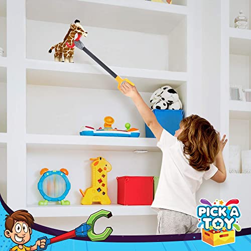 Interactive Grabber Toy for Kids – 3 Pack Robot Claw Arm Set, Hand-Eye Coordination STEM Tool, 18 Inch Reacher Grasping Toy - style: Robot Hand and Robotic Claw Grabber