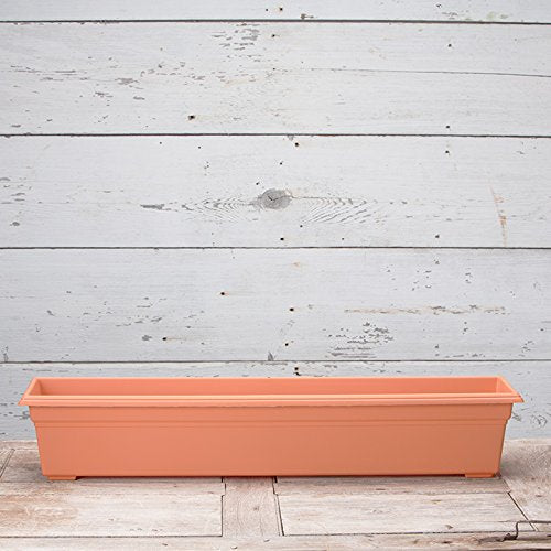 Novelty 16365 Countryside Flower Box Planter, 36-Inch, Terracotta - color: Terracotta, size: 36-Inch