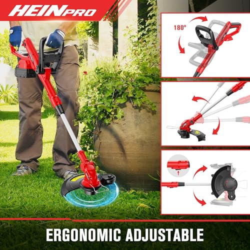 HEINPRO Cordless String Trimmer Compatible with Milwaukee M18 Battery - size: 12.01-INCH