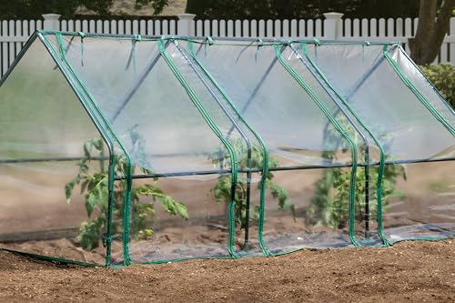 Miracle-Gro Greenhouse, Quick Snap Assembly, Transparent, 3'x8'x3' - size: 3' x 8' x 3' - Translucent