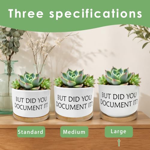 But Did You Document It Funny Plant Pots Succulent Planters - color: Style a -L