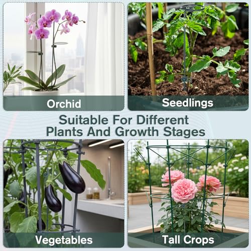 6 Pack Tall Plant Support Stakes for Indoor Outdoor Plants