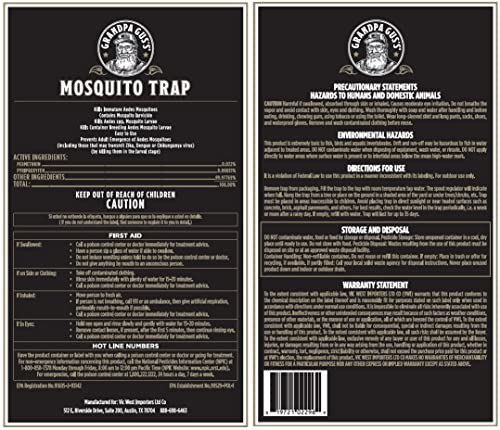 Grandpa Gus's Mosquito Trap and Outdoor Bug Killer for Outdoors, 2 Pack