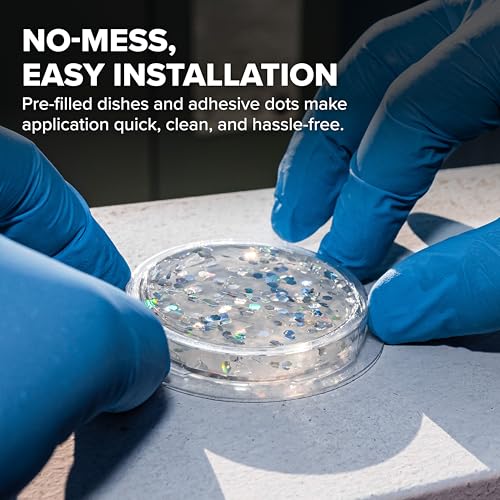 Bird B Gone SpectrumV Gel Dishes, 12-Pack, Holographic Bird Deterrent