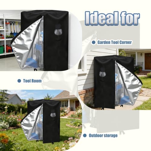 Garden Tool Organizer Rack Cover, All-Weather Water-Resistant Cover