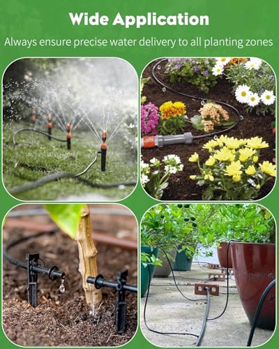 Pawfly 50 ft. 1/4 Drip Irrigation Tubing, Black Drip Irrigation Hose Roll, Polyethylene Drip Irrigation Line for Garden Watering, Blank Distribution Tubing for Drip Irrigation System - size: 50 FT 1/4" PE Drip Irrigation Tubing
