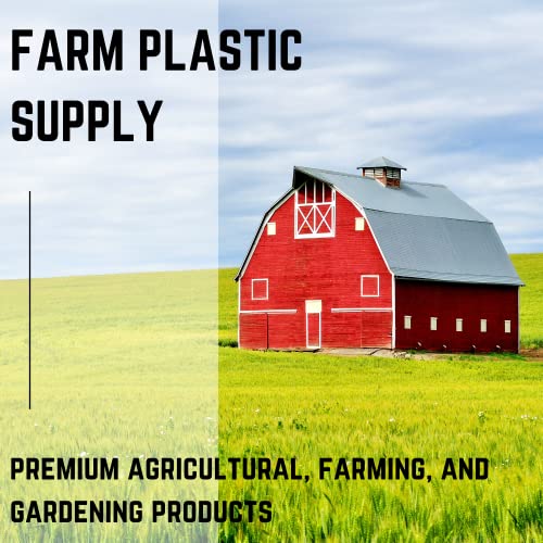 Farm Plastic Supply - Panda Film Light Deprivation Greenhouse Cover - 6 mil - (10' x 50') - 100% Blackout Tarp, Black White Plastic Sheeting, Green House Poly Film - size: 10' x 50'