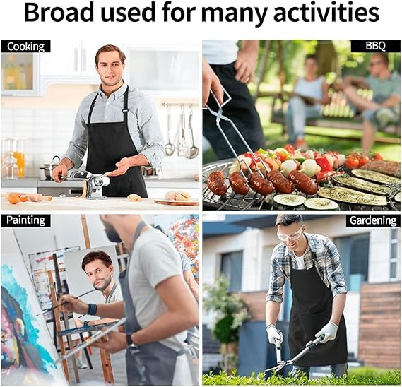 Funny Apron for Men Women Baking Gardening Sewing BBQ Waterproof Cute Gifts - color: Highland Cow