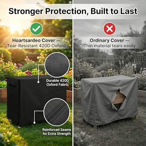 Raised Garden Bed Cover, Winter Waterproof Planter Box Tarp