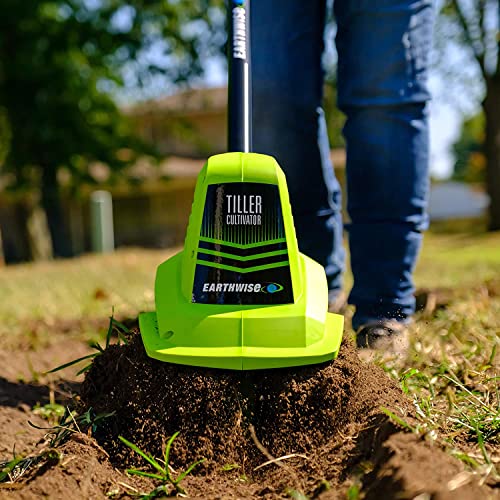 Earthwise TC70020IT 20V 7.5" Cordless Electric Garden Tiller Cultivator - style: 7.5-Inch, 20-Volt Cordless