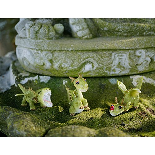 Top Collection 4412 Miniature Fairy Garden & Terrarium Mini Dragon Statue, Small