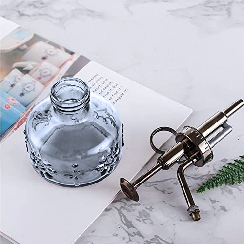 XXXFLOWER Glass Plant Mister Spray Bottle Grey 180ml/6 oz - color: Gray