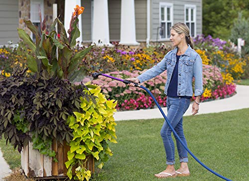 Dramm RainSelect Rain Wand – 16 Inch Aluminum Watering Wand with 9-Pattern Adjustable Spray Head & One Touch Thumb Control Valve – Garden Hose Wand for Containers, Raised Beds & Hanging Baskets – Red - color: Red, size: 16"