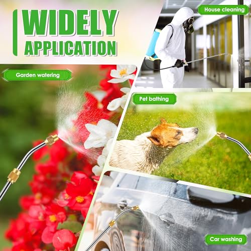 Enhon Extendable Sprayer Wand with Adjustable Nozzle, Filter & PVC Hose - size: 11.4 In