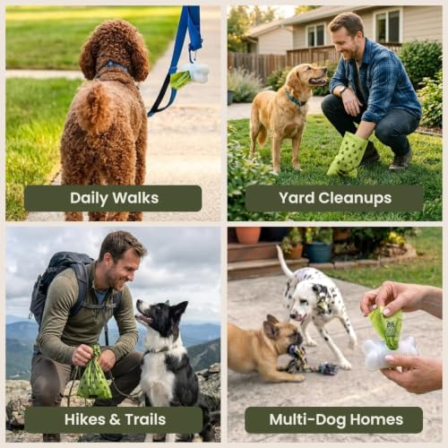 Pogi’s Dog Poop Bags – Leak-Proof & Extra Thick Pet Waste Bags (Fresh Scent, 60 Rolls, 900-Count) - color: Scented, size: 1 Count (Pack of 900)