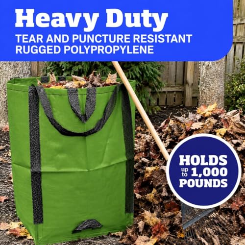 DURASACK Heavy Duty Home and Yard Bags, Moss Green - color: Moss Green