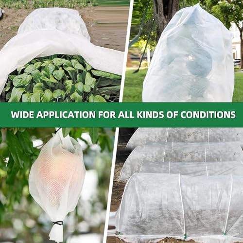 NANYEZH Plant Covers Freeze Protection, 10Ft x 30Ft Frost Blankets for Outdoor Plants, 1.1oz/yd² Garden Floating Row Fabric Cover, Raised Garden Bed Cover for Winter Vegetables, Pest, Sun Protection - size: 10FT x 30FT, 1.1oz