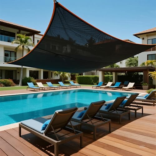 winemana 10x20ft Shade Cloth 90% UV Mesh Tarp Dog Kennel Cover Sun Shade - size: 90%-10 FT x 20 FT