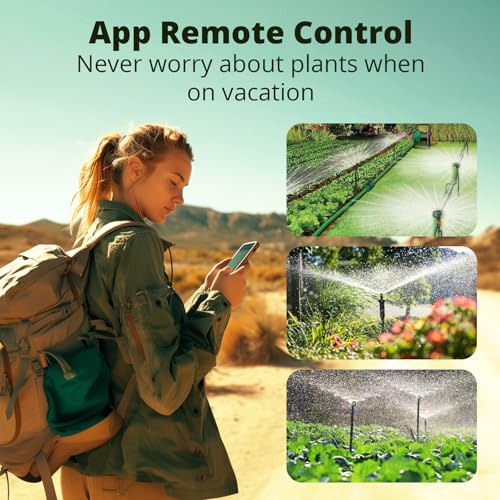 SONOFF Zigbee Sprinkler Timer, Gateway Required, Smart Controller Voice Control with Alexa and Google Home, Automate Irrigation for Garden, Lawn, Pool, Outdoor Watering, SWV-NH, Black
