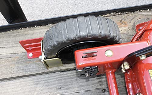 Jungle Jim's Jungle Boot to Secure Push and Some Commercial Mowers or Spreaders to Lawn and Landscape Trailer (Small Mower Boot) - size: SMALL MOWER BOOT