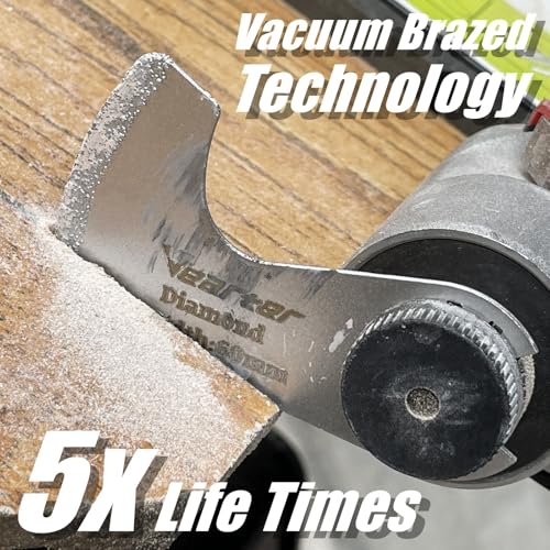 7PCS Diamond Oscillating Tool Blade Kit, for Grit Grout Removal